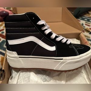 Vans sk8 hi stacked NWT